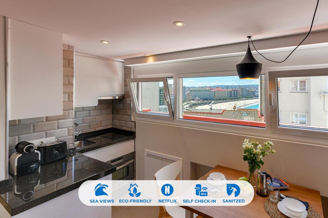 Orzan Beach 2 By Thebluewaveapartments Com آكورونيا المظهر الخارجي الصورة